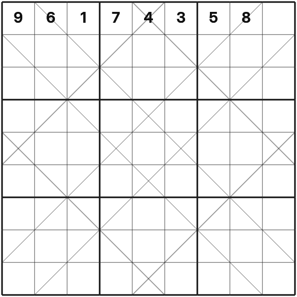 Argyle Sudoku tutorial diagram 1