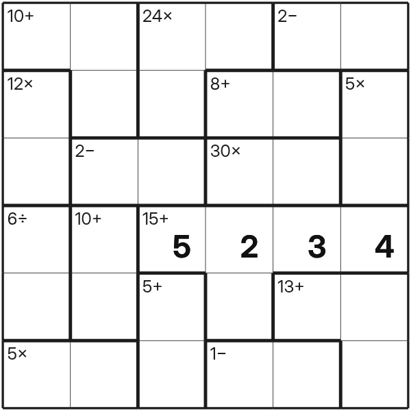 Calcudoku tutorial diagram 13