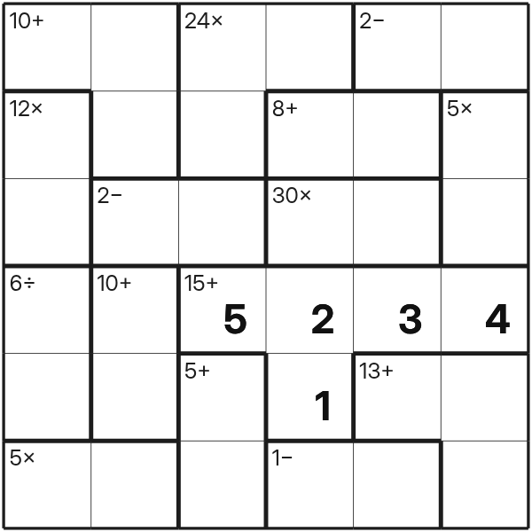 Calcudoku tutorial diagram 14