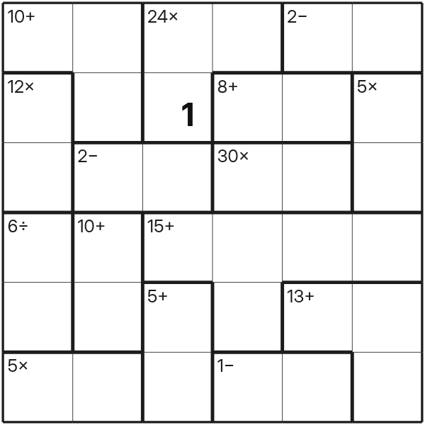 Calcudoku tutorial diagram 16
