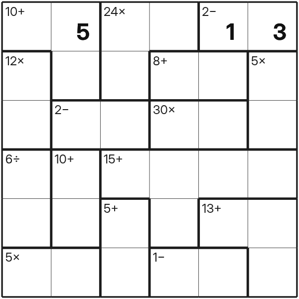 Calcudoku tutorial diagram 7