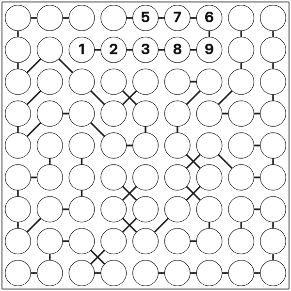 Chain Sudoku tutorial diagram 1