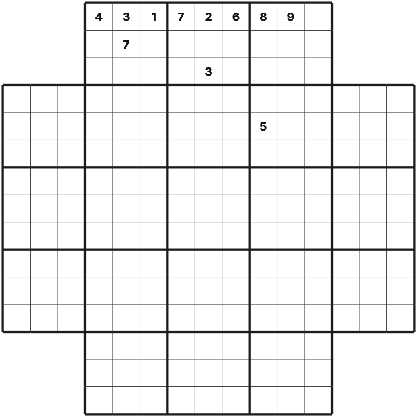 Flower Sudoku tutorial diagram 2