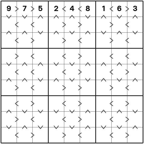 Greater Than Sudoku tutorial diagram 2