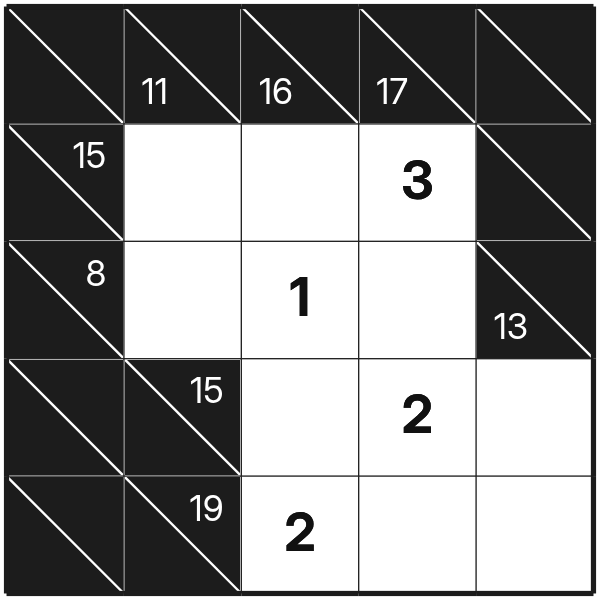 Kakuro tutorial diagram 2