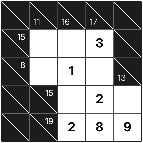 Kakuro tutorial diagram 6
