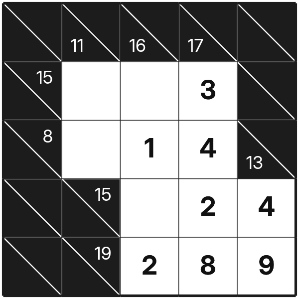 Kakuro tutorial diagram 9