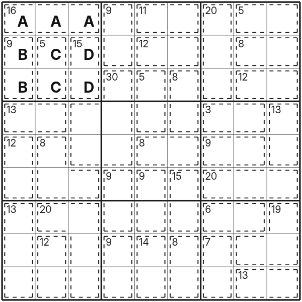 Killer Sudoku tutorial diagram 5