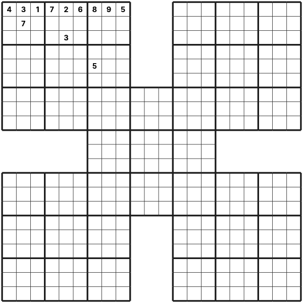 Samurai Sudoku tutorial diagram 3