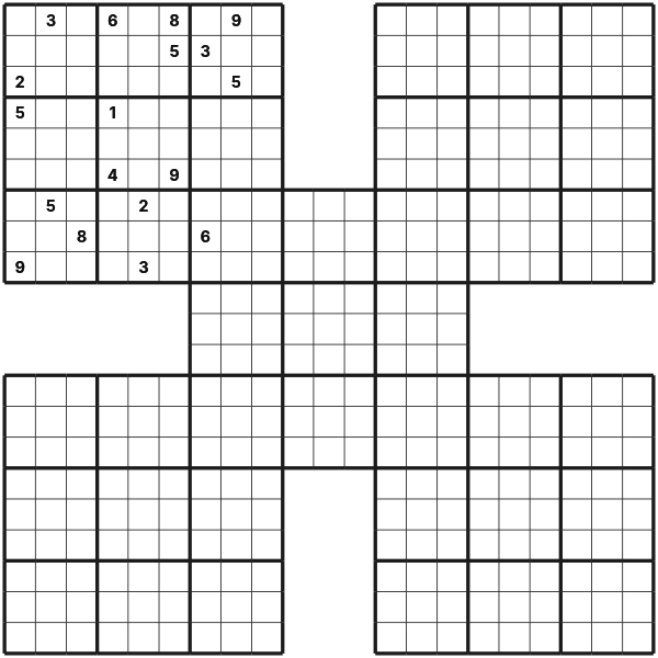 Samurai Sudoku tutorial diagram 4