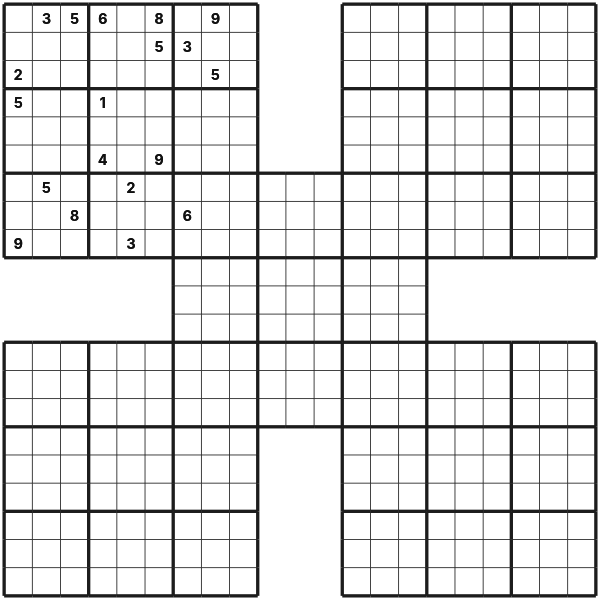 Samurai Sudoku tutorial diagram 5