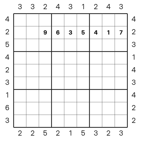 Skyscraper Sudoku tutorial diagram 5