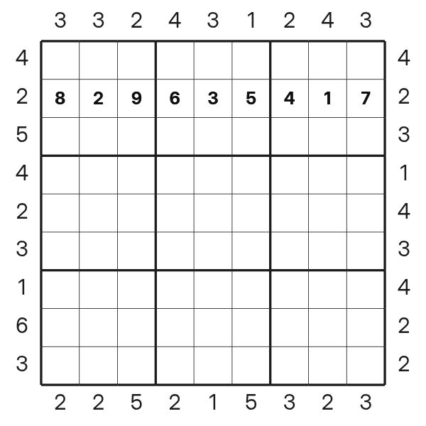 Skyscraper Sudoku tutorial diagram 8