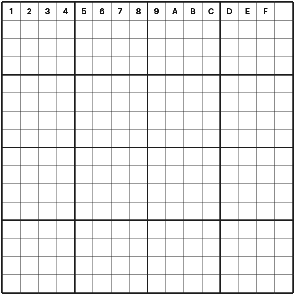 Sudoku 16x16 tutorial diagram 2