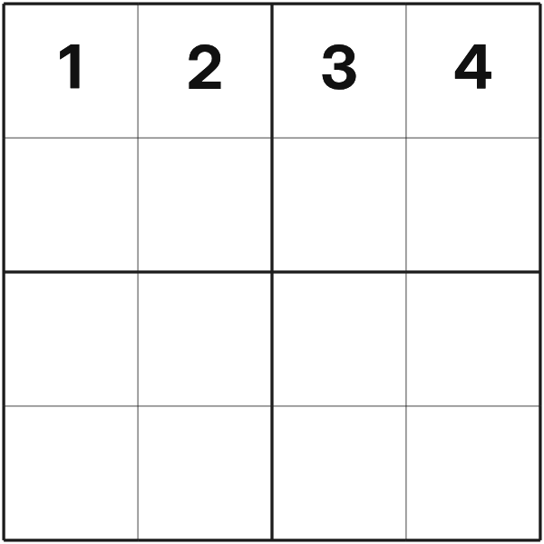 Sudoku 4x4 tutorial diagram 3