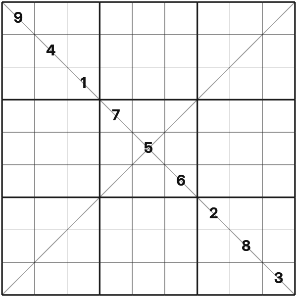 Sudoku X tutorial diagram 2