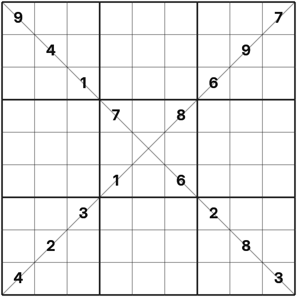 Sudoku X tutorial diagram 3